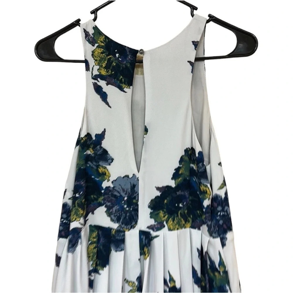 FREE PEOPLE Cloud Combo Floral Flutter By Pleated Mini Dress Size 6 Boho Summer - Picture 5 of 7